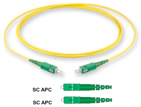 Patch cable SC APC-SC APC 1m