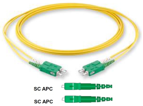 Patch cable 2xSC-2xSC APC 2m
