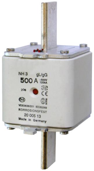 NHSE-3/250A gG, 500VAC, KOM