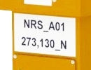 Aufkleber NRS-ASF, Standort